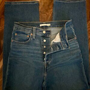 Levi's Ribcage Straight Ankle Jeans - Size 27